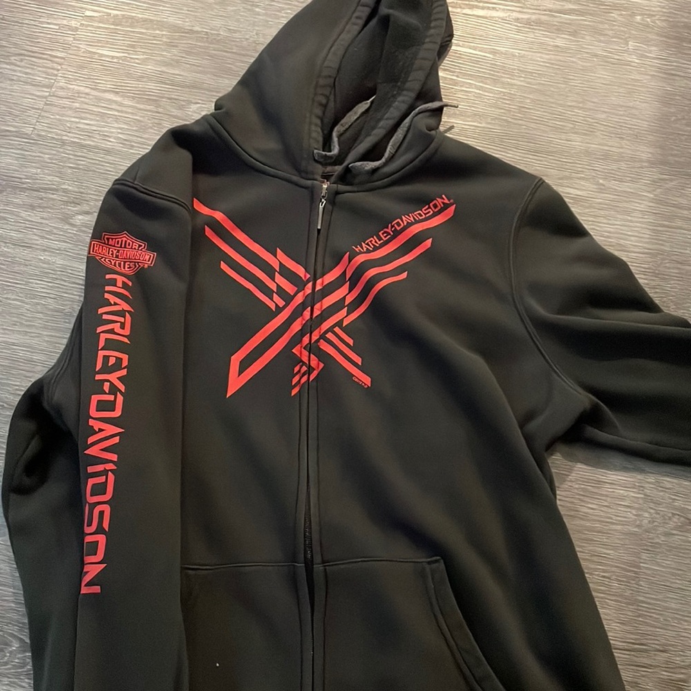 black harley davidson hoodie
